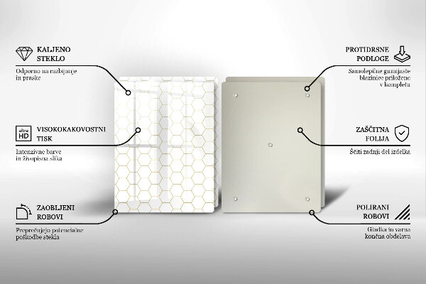 Skyddsplatta för spis Abstrakta mönster