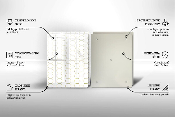 Skyddsplatta för spis Abstrakta mönster