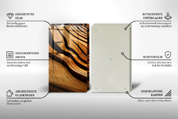 Skyddsplatta för spis Trästam