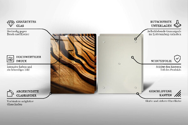 Skyddsplatta för spis Trästam