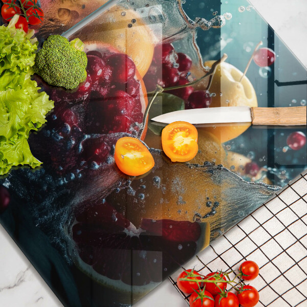 Skyddsplatta för spis Frukt i vatten