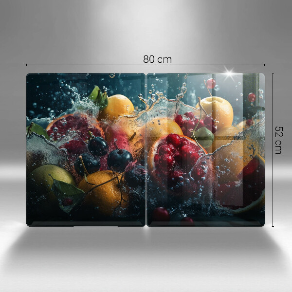 Skyddsplatta för spis Frukt i vatten