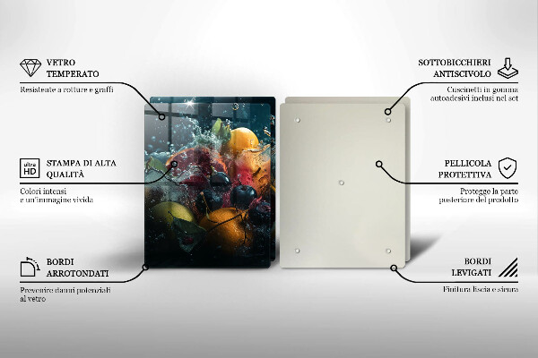 Skyddsplatta för spis Frukt i vatten