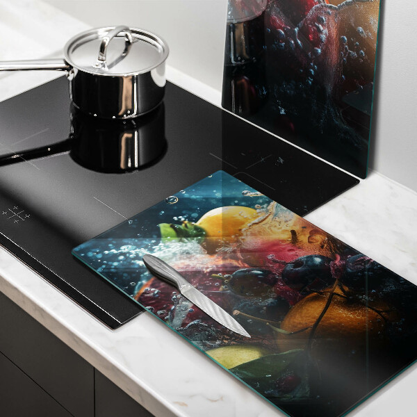 Skyddsplatta för spis Frukt i vatten