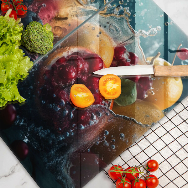 Skyddsplatta för spis Frukt i vatten