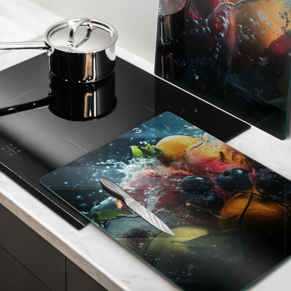 Skyddsplatta för spis Frukt i vatten