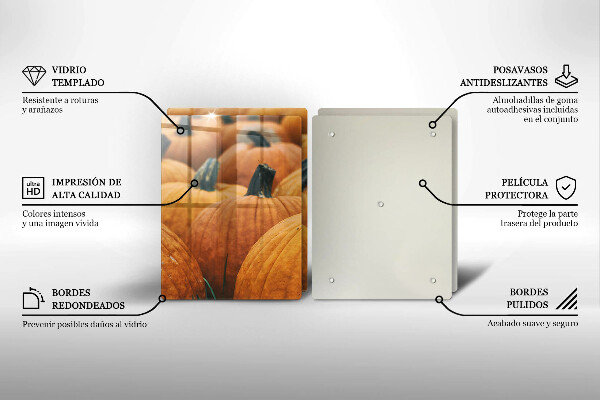 Skyddsplatta för spis Pumpor