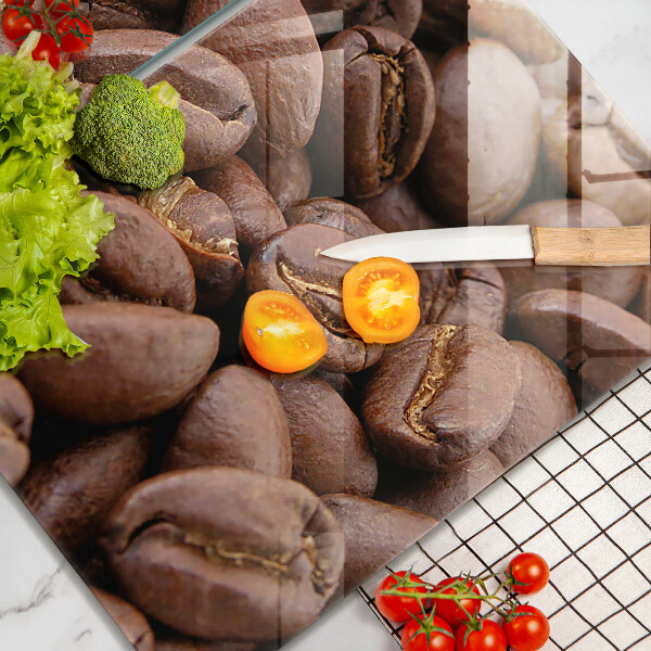 Skyddsplatta för spis Kaffebönor