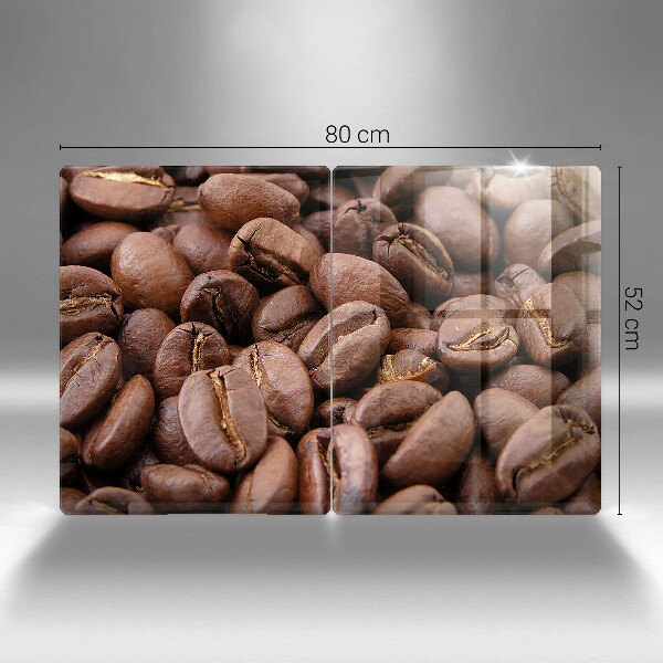 Skyddsplatta för spis Kaffebönor