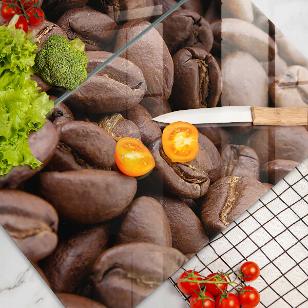 Skyddsplatta för spis Kaffebönor