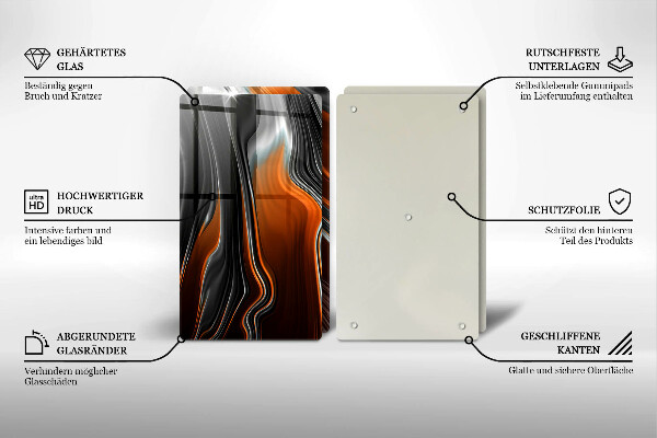 Spisskyddsplatta Abstrakt mönster