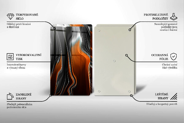 Spisskyddsplatta Abstrakt mönster