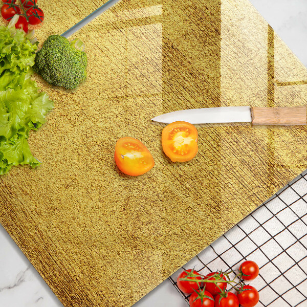 Spisskyddsplatta Gul abstraktion