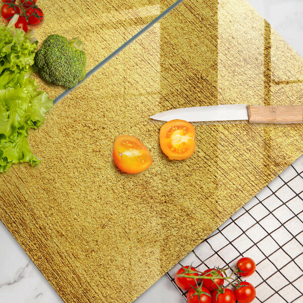 Spisskyddsplatta Gul abstraktion