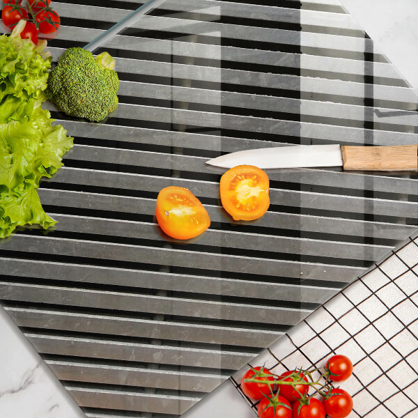 Spisskyddsplatta Metalllinjer