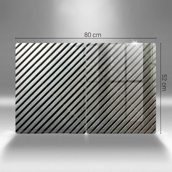 Spisskyddsplatta Metalllinjer