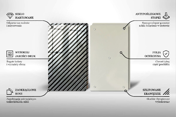 Spisskyddsplatta Metalllinjer