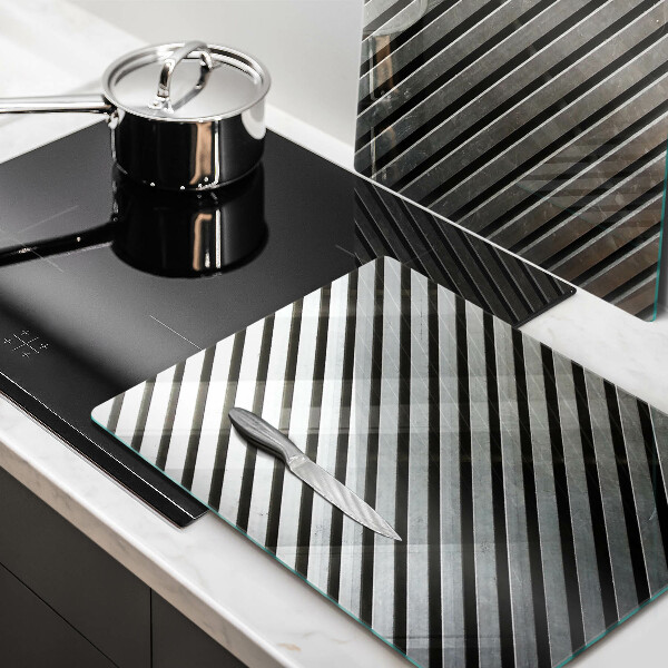 Spisskyddsplatta Metalllinjer