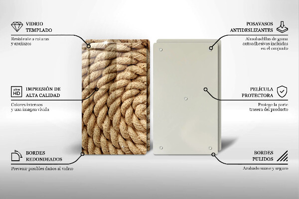 Spisskyddsplatta Upprullat rep