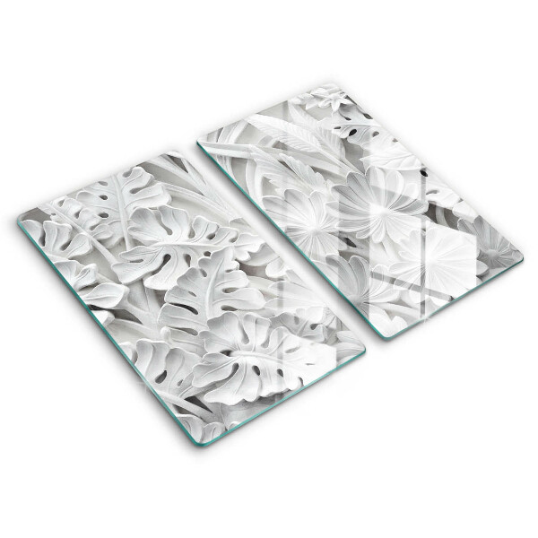 Spisskyddsplatta Vita blommor