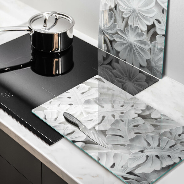 Spisskyddsplatta Vita blommor