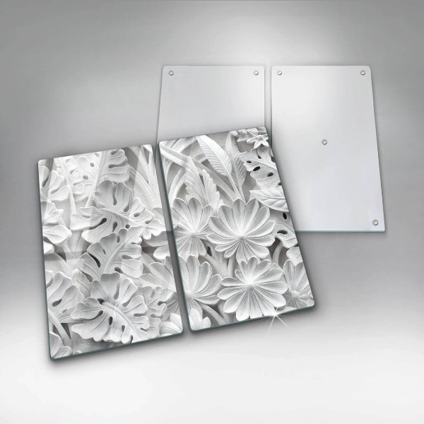 Spisskyddsplatta Vita blommor