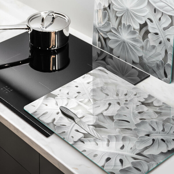 Spisskyddsplatta Vita blommor