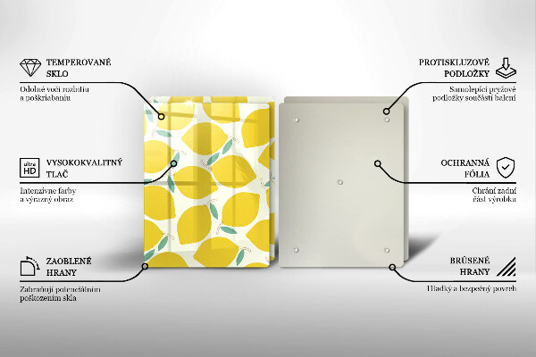 Spisskyddsplatta Tecknade citroner