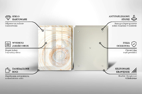 Spisskyddsplatta Trästruktur