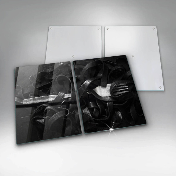 Spisskyddsplatta Svart Tagliatelle Pasta