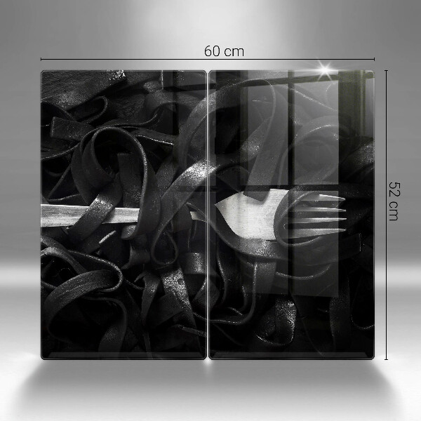 Spisskyddsplatta Svart Tagliatelle Pasta