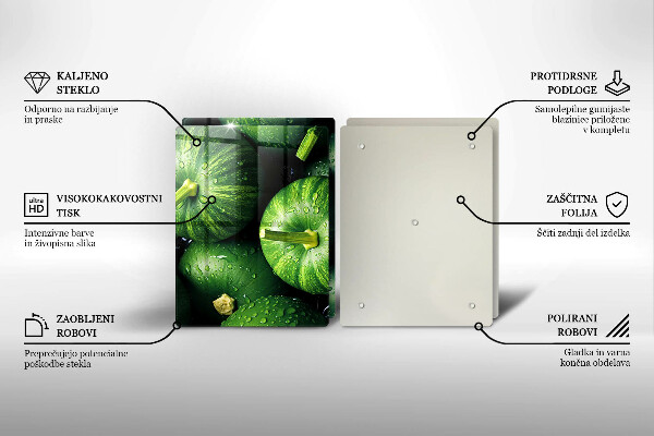 Spisskyddsplatta Gröna pumpor