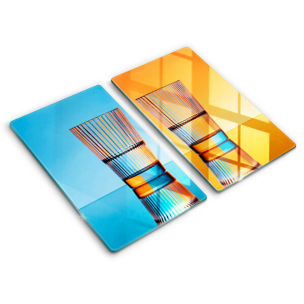 Spisskyddsplatta Två glas vatten