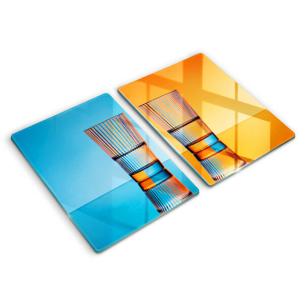 Spisskyddsplatta Två glas vatten