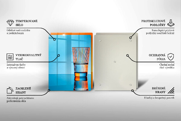 Spisskyddsplatta Två glas vatten