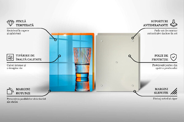 Spisskyddsplatta Två glas vatten