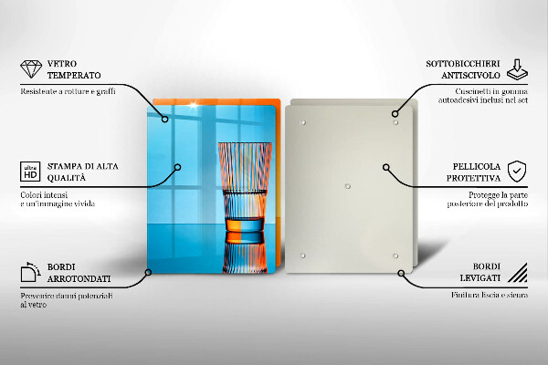 Spisskyddsplatta Två glas vatten