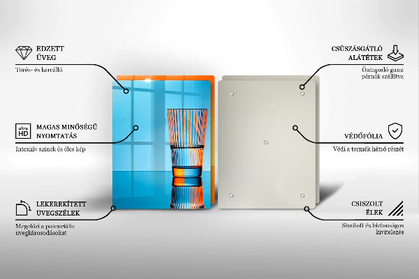 Spisskyddsplatta Två glas vatten