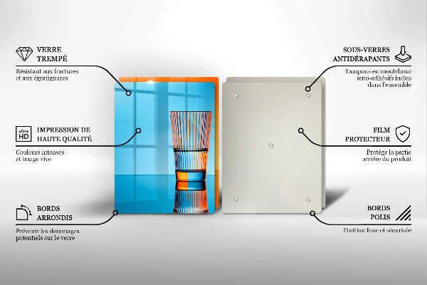 Spisskyddsplatta Två glas vatten