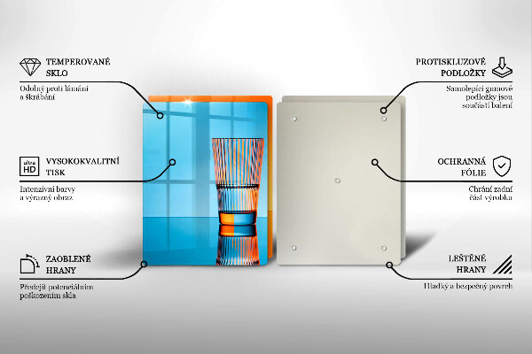 Spisskyddsplatta Två glas vatten