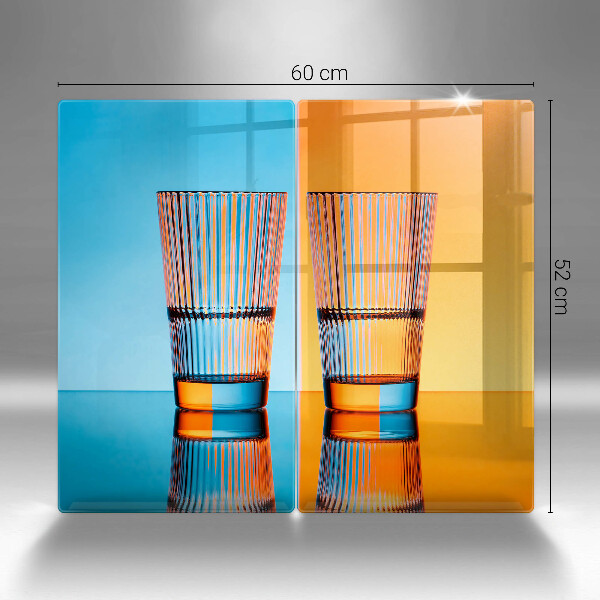 Spisskyddsplatta Två glas vatten