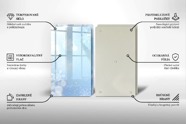 Spisskyddsplatta Vinter textur