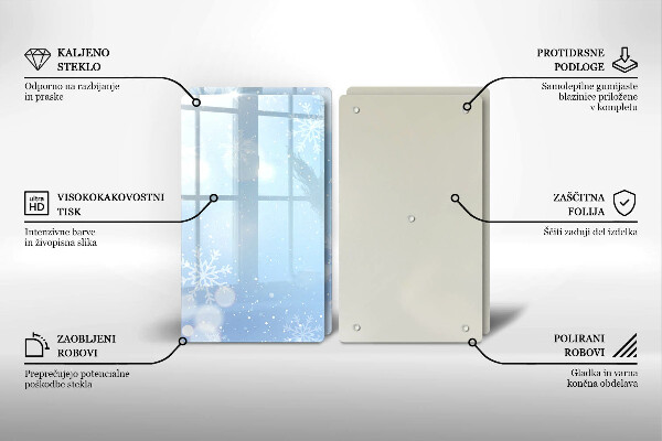 Spisskyddsplatta Vinter textur