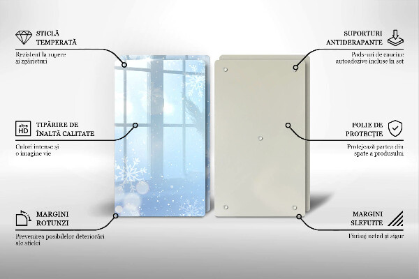 Spisskyddsplatta Vinter textur