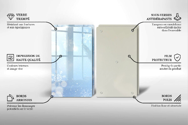 Spisskyddsplatta Vinter textur