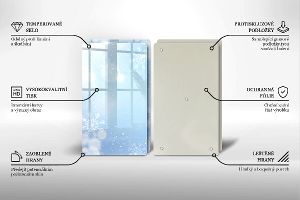 Spisskyddsplatta Vinter textur