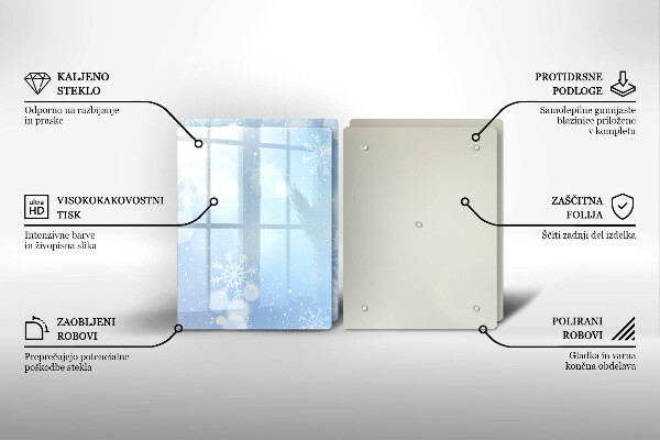 Spisskyddsplatta Vinter textur