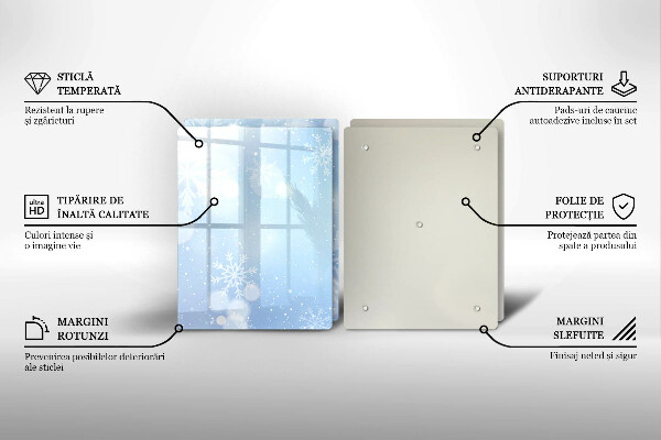 Spisskyddsplatta Vinter textur