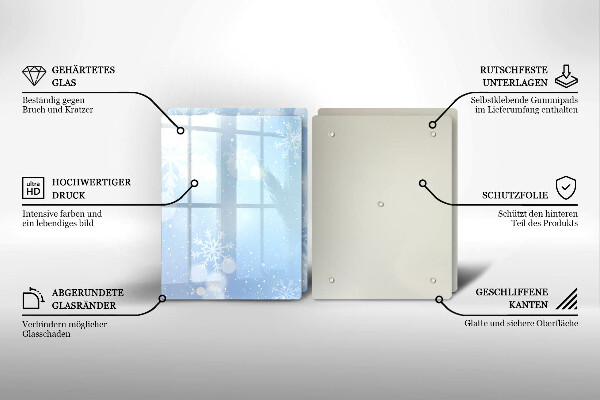 Spisskyddsplatta Vinter textur