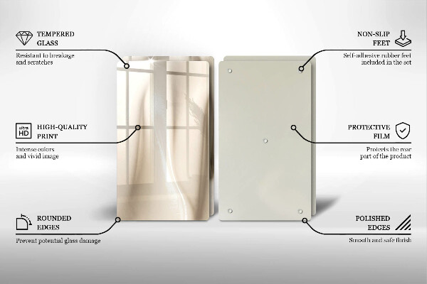 Spisskyddsplatta Krämig glass